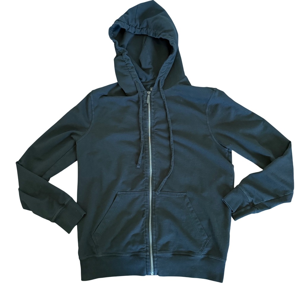 GOODLIFE Womens Full Zip Hoodie Black Size M Cotton Spandex‎ Blend Made USA